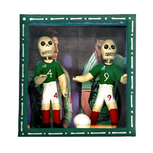 Load image into Gallery viewer, Handmade Framed Shadow Box - Mundial Futbolistas Action