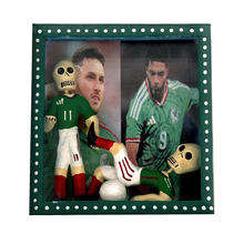 Load image into Gallery viewer, Handmade Framed Shadow Box - Mundial Futbolistas Action