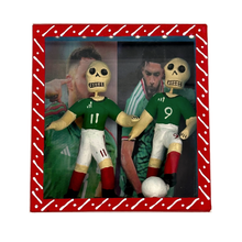 Load image into Gallery viewer, Handmade Framed Shadow Box - Mundial Futbolistas Action