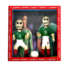 Load image into Gallery viewer, Handmade Framed Shadow Box - Mundial Futbolistas Action