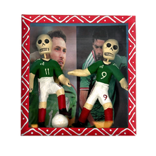 Load image into Gallery viewer, Handmade Framed Shadow Box - Mundial Futbolistas Action