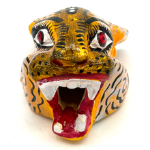Load image into Gallery viewer, Handmade &amp; Painted Mexican Ceremonial Folk Mask – Jaguar