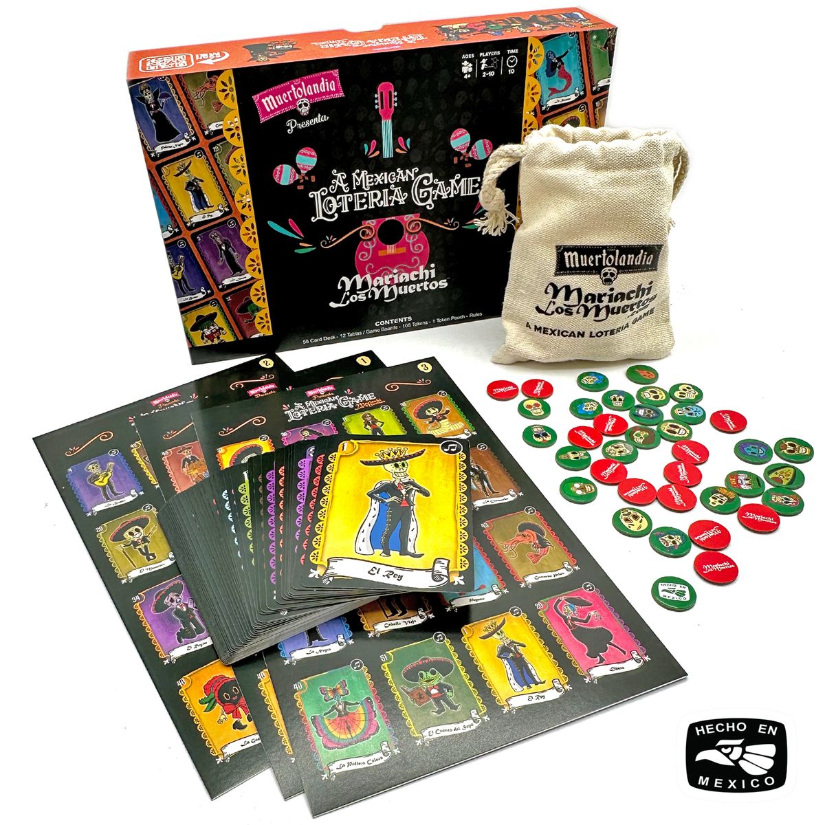 Mexican Loteria Game - Muertolandia Presents: Mariachi Los Muertos Games Muertolandia.com   