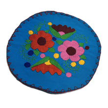 Load image into Gallery viewer, Handmade Embroidered Tortilla Holder/Warmer (Tortillero) Home &amp; Kitchen Mexico Blue 1