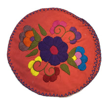 Load image into Gallery viewer, Handmade Embroidered Tortilla Holder/Warmer (Tortillero) Home &amp; Kitchen Mexico Orange 1