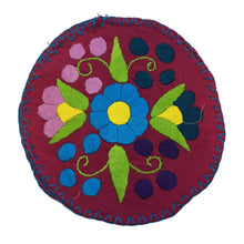 Load image into Gallery viewer, Handmade Embroidered Tortilla Holder/Warmer (Tortillero) Home &amp; Kitchen Mexico Plum 2