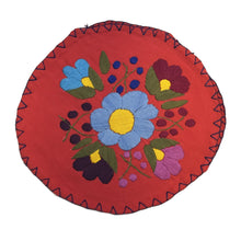 Load image into Gallery viewer, Handmade Embroidered Tortilla Holder/Warmer (Tortillero) Home &amp; Kitchen Mexico Coral 1