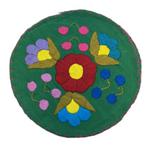 Load image into Gallery viewer, Handmade Embroidered Tortilla Holder/Warmer (Tortillero) Home &amp; Kitchen Mexico Green 1