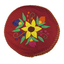 Load image into Gallery viewer, Handmade Embroidered Tortilla Holder/Warmer (Tortillero) Home &amp; Kitchen Mexico Red 2