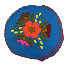 Load image into Gallery viewer, Handmade Embroidered Tortilla Holder/Warmer (Tortillero) Home &amp; Kitchen Mexico Blue 3