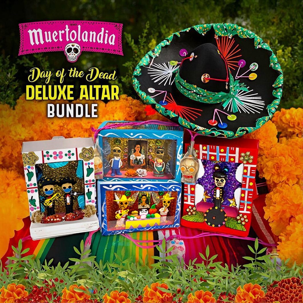 Day of the Dead Deluxe Altar Bundle Shadow Boxes Muertolandia.com