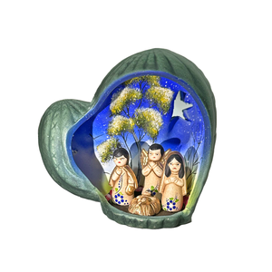 Mexican Handmade Nativity Natividad Scene - Nopal Nacimiento