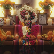 Load image into Gallery viewer, Mexican Handmade Paper Maché – Catrina Hijas de Jalisco – Enciendo Esta Vela