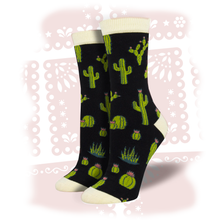 Load image into Gallery viewer, Women&#39;s Bamboo &quot;King Cactus&quot; Socks