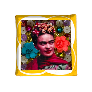 Handmade Square Shadow Box Nicho - Frida Photo Magnet