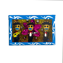 Load image into Gallery viewer, Handmade Window Shadow Box Nicho - Tres Mariachi Cubrebocas
