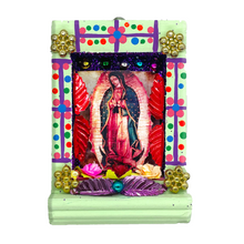 Load image into Gallery viewer, Handmade Shadow Box Nicho - Virgen de Guadalupe