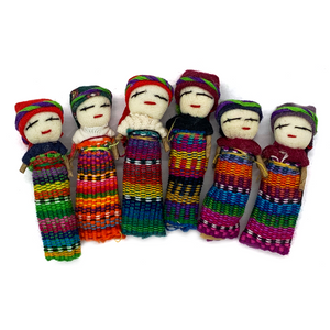 Handmade Worry Doll Sisters / Muñecas Quitapena
