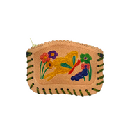 Handmade Leather Coin Purse Totes & Purses Mexico Mariposa Butterfly  