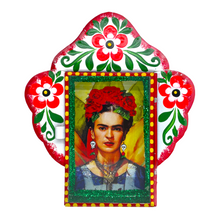 Load image into Gallery viewer, Frida Tin Nicho With Glass Door Art &amp; Decor Mexico   