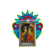 Load image into Gallery viewer, Calavera Tin Nicho With Glass Door