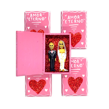 Load image into Gallery viewer, Handmade Shadow Box Nicho - Novios &quot;Amor Eterno&quot; Shadow Boxes Mexico CC   