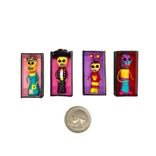 Load image into Gallery viewer, Handmade Mini Magnet Coffin People - Los Famosos (4 Pack)
