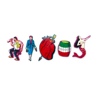 Handmade Wood Loteria Image Magnets (5 Pack) Art & Decor Mexico   