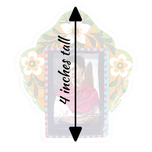 Frida Flower Frame Sticker