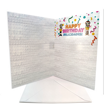 Load image into Gallery viewer, Musical Greeting Card - Luchadores &quot;Happy Birthday&quot;