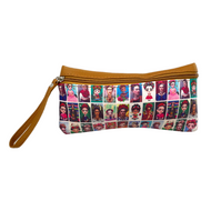 Frida Lotería Wristlet Wallet Totes & Purses Mexico Tan  
