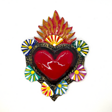 Load image into Gallery viewer, Handmade Tin Mexican Milagro Hearts - Lolli-Pop