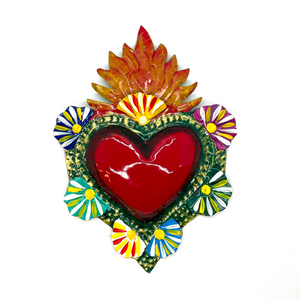 Handmade Tin Mexican Milagro Hearts - Lolli-Pop