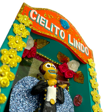 Load image into Gallery viewer, Handmade Deluxe Shadow Box Nicho - Cielito Lindo - Mariachi Los Muertos Series