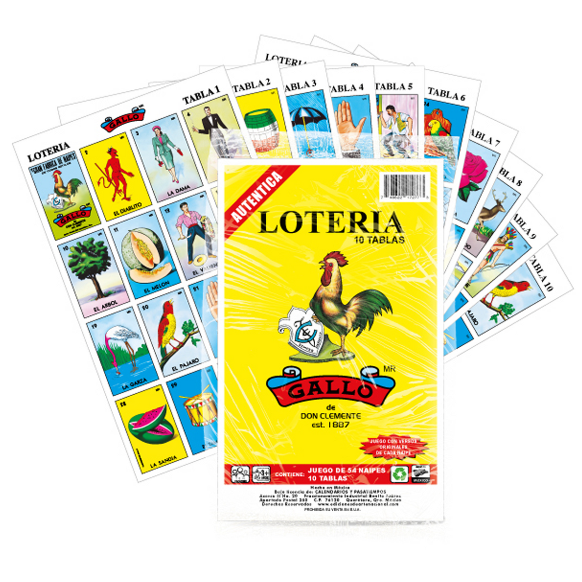 Mexican Loteria Set - 10 Tablets – Muertolandia.com