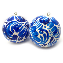 Load image into Gallery viewer, Handmade Mexican Christmas Navidad Ornaments - Talavera Collection (2 Pack)