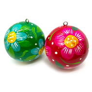 Handmade Mexican Christmas Navidad Ornaments - Cumbia Collection (2 Pack) Holiday Decor Muertolandia.com   