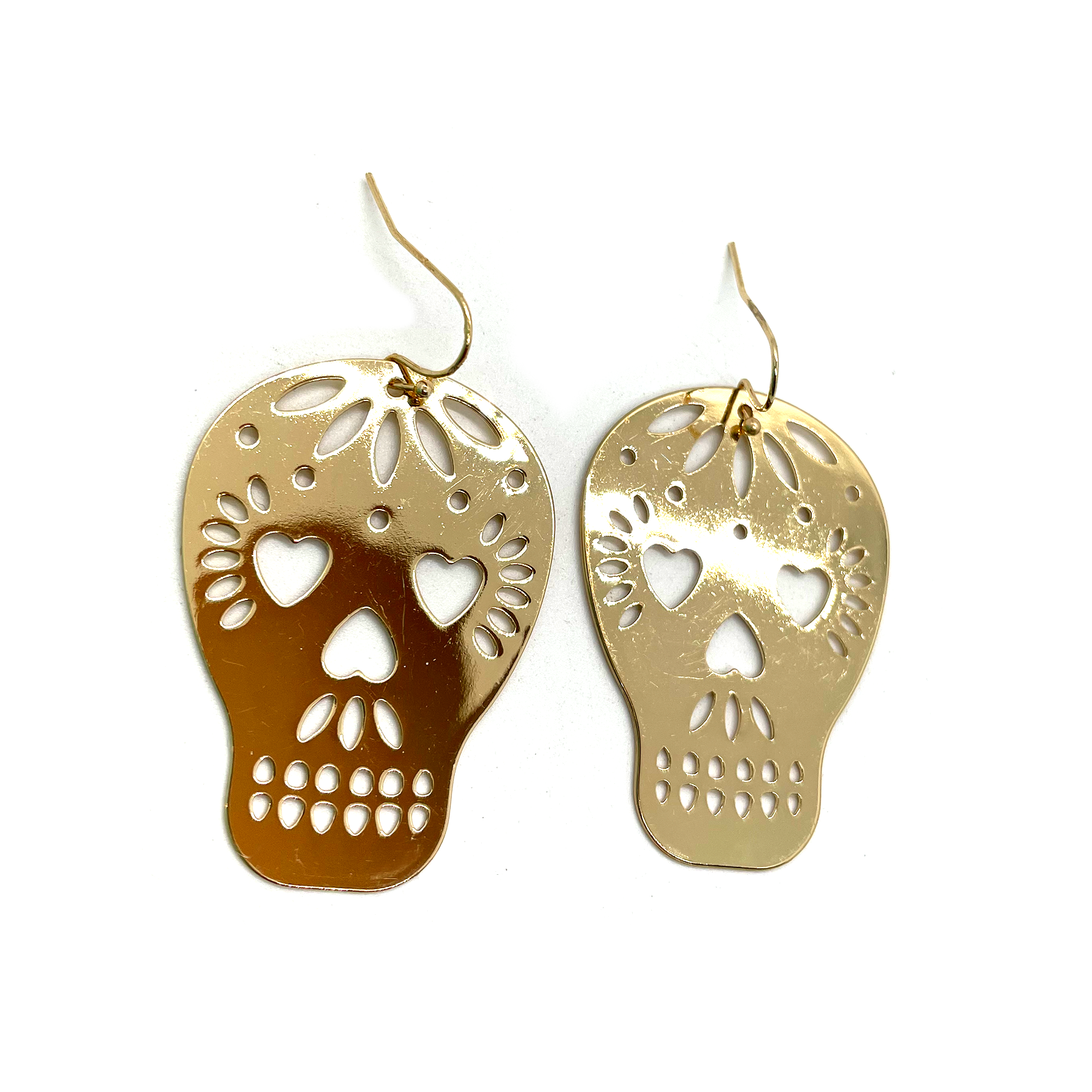 Jewelry  Jewelry Accessories  Sugar Skull Earrings Day Of The Dead  Halloween Earrings Hypoallergenic Earrings Halloween Jewelry Acrylic  Earrings Laser Engraved Earrings