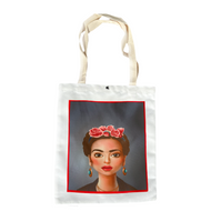 Frida Canvas Tote Bag Totes & Purses Mexico Frida Self Portrait  