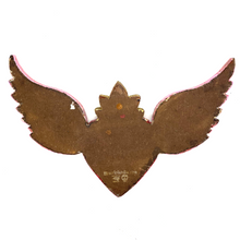 Load image into Gallery viewer, Handmade Jumbo Solid Wood Carved Flying Mexican Milagro Heart - Love Wings