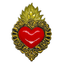 Load image into Gallery viewer, Handmade Tin Mexican Milagro Hearts - San Miguel de Oro
