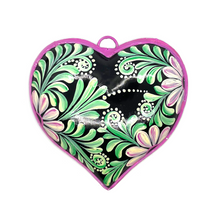 Load image into Gallery viewer, Handmade Tin Mexican Milagro Hearts - Corazon Simpatico