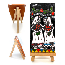 Load image into Gallery viewer, Handmade Mexican Clay Tile and Stand - Novias (Tall) Tile Mexico   