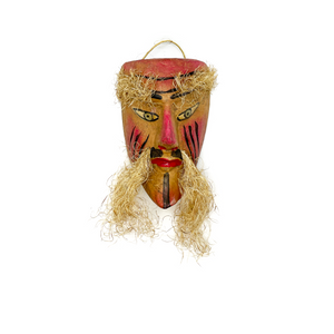 Handmade and Painted - Mexican Ceremonial Folk Mask - Barbudos Art & Decor Mexico F Don Malacopa  