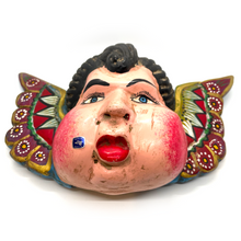 Load image into Gallery viewer, Handmade and Painted - Mexican Ceremonial Folk Mask - Angel Cachetón