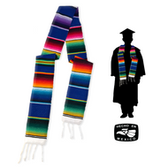 Handmade Mexican Serape Graduation Stole + FREE Musical Graduation Card included! Home & Kitchen Mexico