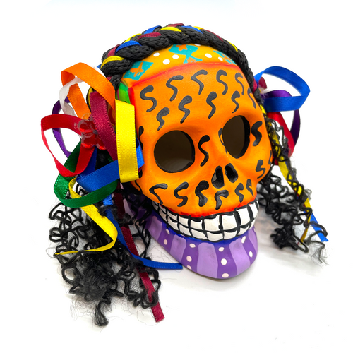 Handmade Mexican Calavera Sugar Skull - Ozuna Art & Decor Muertolandia.com   