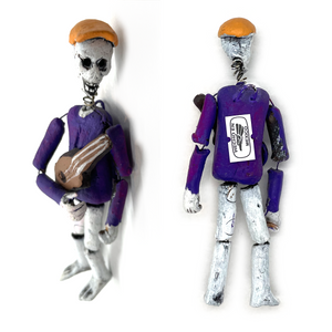 Handmade Dead Man Calaca Esqueleto - Spring Neck Art & Decor Muertolandia.com   