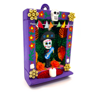 Handmade Shadow Box Nicho - 12 Días de Muertos Shadow Boxes Mexico CC   