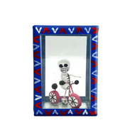 Handmade Window Shadow Box Nicho - See Through Series  - Jr's Bike Shadow Boxes Mexico CC   